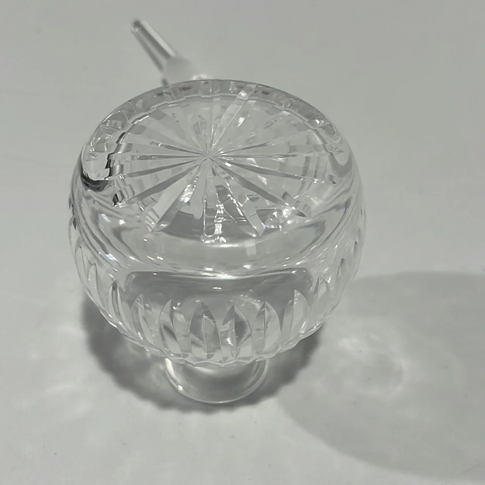 Vintage Waterford Vanity Crystal Perfume Bottle with Beveled Stopper Dauber - Picture 10 of 15